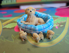 Puppy In My Pocket 2006 Dog Golden Retriever Labrador family mum and babies