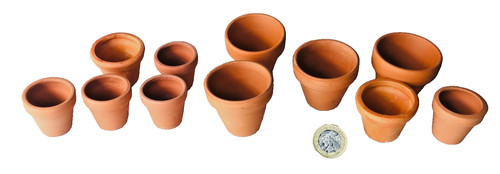 Pottery clay pots mini - pottery,
