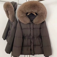 Hooded Real Fur Duck Down