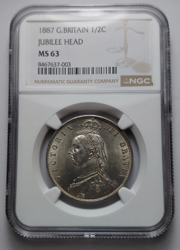 Unc 1887 victoria silver - unc,