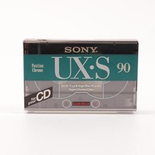 Sony UX-S90 Chrome Type-II Blank Audio Cassette Tape (1992) New Old Stock