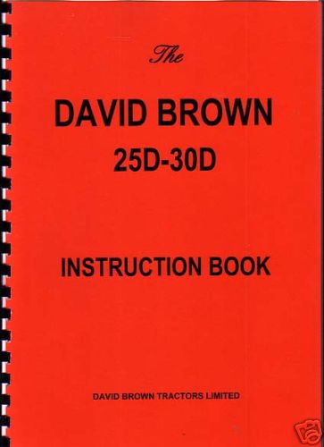 David brown 25d 30d tractor - brown,