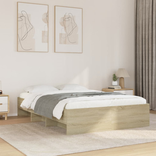 Bed frame sonoma oak - bed, 120x190cm