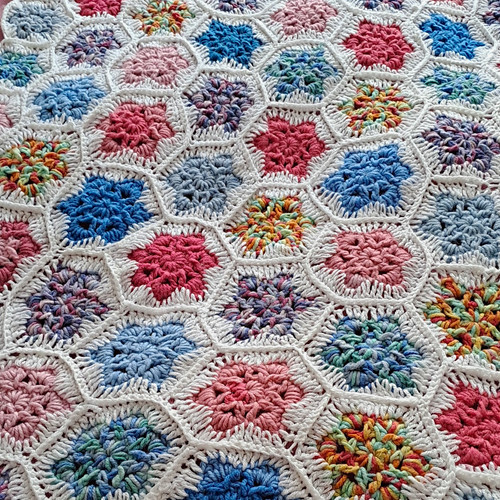 Handmade crochet bed throw - handmade,