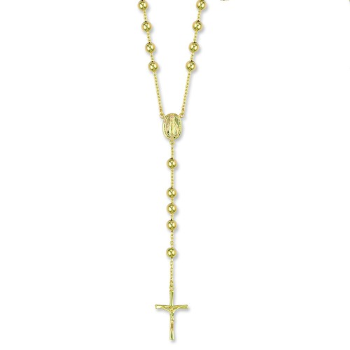 9ct gold rosary beads inch - rosary,