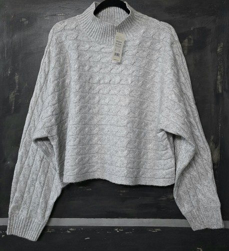 New look womens grey mock - new, neck