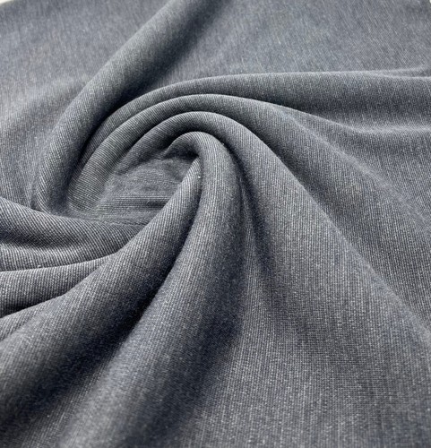 Plain charcoal grey ponte - plain,