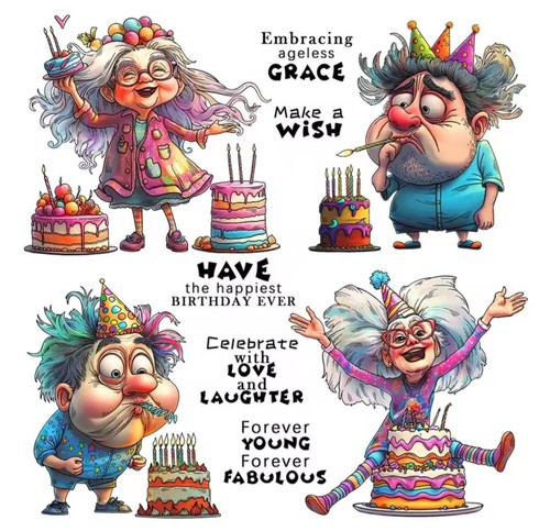 Clear stamps birthday - stamps,