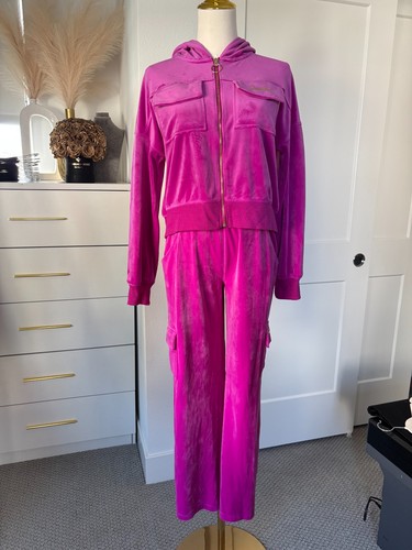 Y2k justice hot pink tracksuit - y2k,