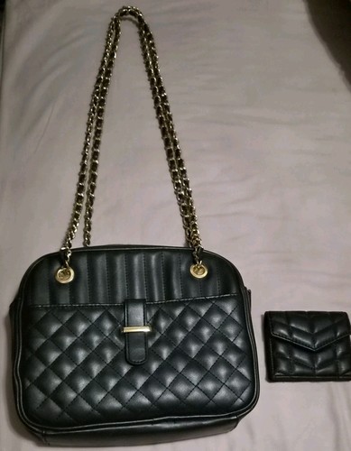 Matalan black quilted chain - matalan,