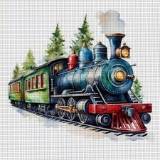 Railroad train printed - railroad, 11