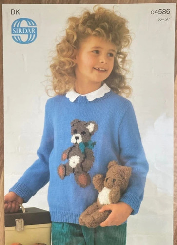 Sirdar 4586 children teddy - children's,