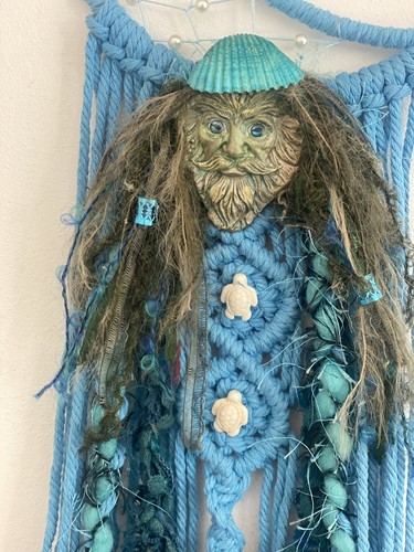 Spirit doll wizard macrame - doll,