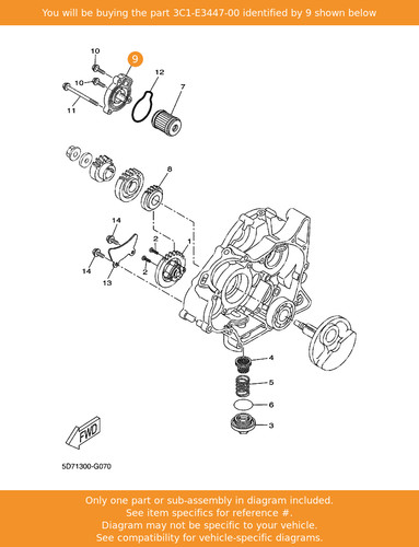 Yamaha cover oil element - cover,,