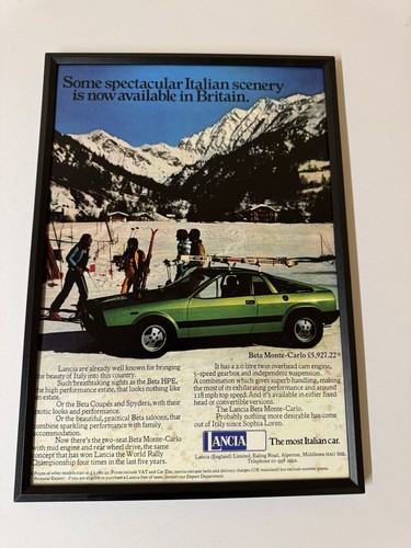 New framed print lancia - lancia, beta