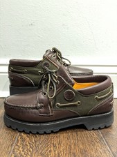 VTG Timberland 3-Eye Classic Lug Boat Shoes Gore-Tex Vibram Soles Men’s UK7