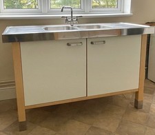Ikea Varde Sink Unit & Separate Varde Cupboard Unit with Drawers - free standing