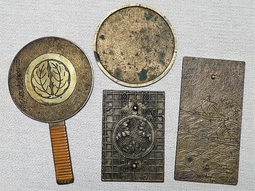 Antique japanese bronze - antique, mirror