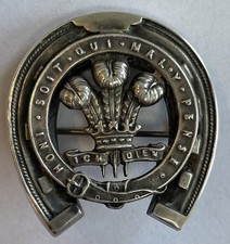 Royal Welsh Fusiliers sweetheart badge. Boer war. Birmingham 1901. F Narborough