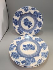 WEDGWOOD HOME  VINTAGE BLUE DINNER PLATES X 4 10.75" DIAMETER