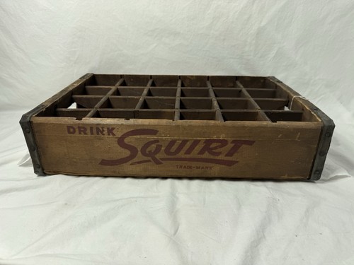 Vintage squirt wooden soda - wooden,