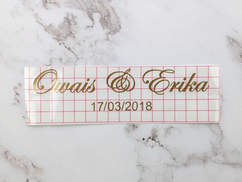 Personalised vinyl sticker - vinyl,
