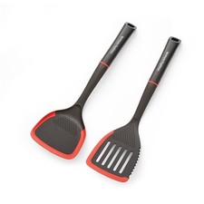 Morphy Richards Slotted Fish Slice and Solid Turner Utensil Set non stick 869001