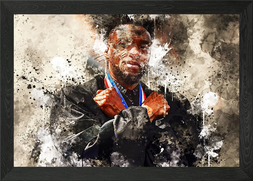 Chadwick boseman framed wall - boseman,