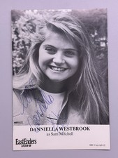EastEnders Sam Mitchell Daniella Westbrook Signed Cast Card Undedicated