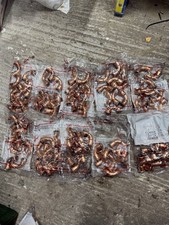 100x Yorkshire Pegler Xpress VSH 15mm 90-Deg Elbow Press Fit Copper Water Pipe