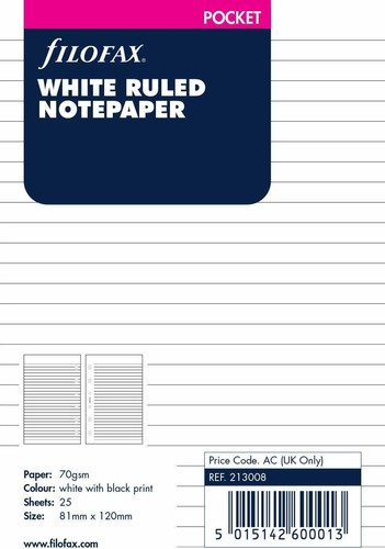 Filofax pocket size white - filofax,
