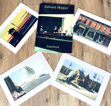 Vintage Edward Hopper Posterbook 1990 | 6 Fine Art Prints 12x17in  & extra Arts