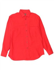 VIYELLA Mens Shirt Size 41 Large Red Wool AU13