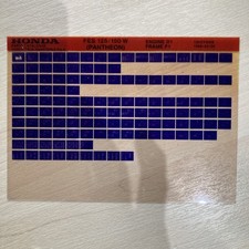 Genuine HONDA FES125 /150 FES125/150W Pantheon Parts Microfiche 1999