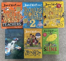 X6 David Walliams Books -