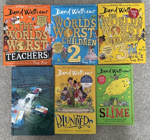 David walliams books - x6,