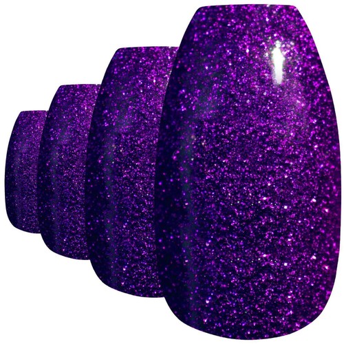 False nails bling - art, purple