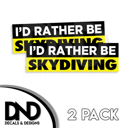 Rather skydiving decal - be,