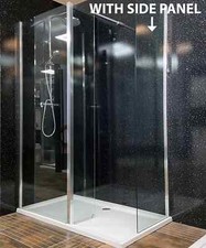 Atlas 1400mm or 1700mm Walk In Enclosure Shower with Tray Option Ex-Bathstore
