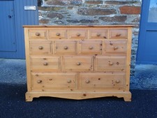 Solid pine merchant chest of drawers
