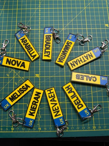 Personalised name keyring - personalised,