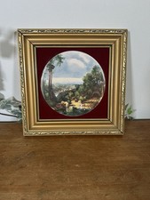 Vintage Plaque Picture Staffordshire Harleigh China co 1970’s Crossing The Brook