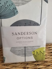 Sanderson Options Dandelion Clocks Duvet Cover Set SuperKING - BNIP 