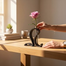 Sculptural wave test tube - sculptural, vase