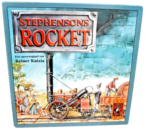 Stephensons rocket board game - board,