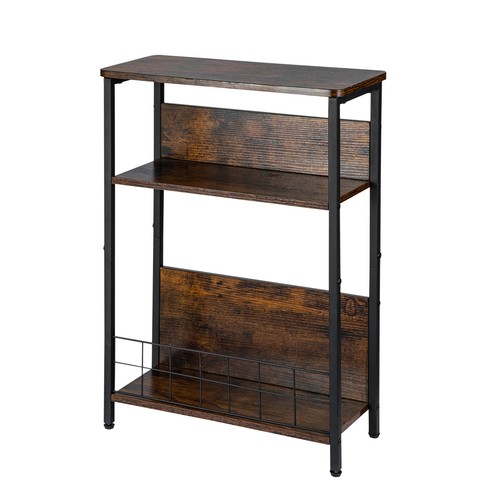 Vintage slim side table - table, 3-tier