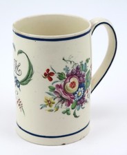 English creamware mug c1780