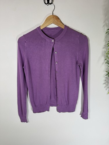 Purple heather fine knit - m&s,