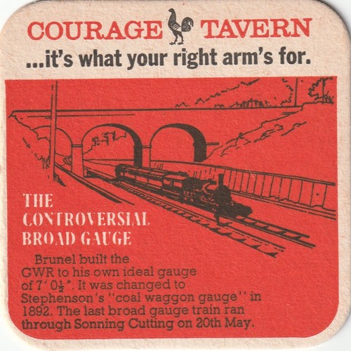 Beer mat courage brewery - beer,