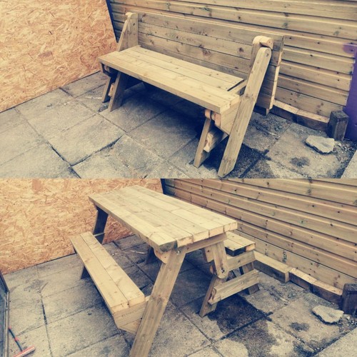Wooden folding picnic beer - wooden,